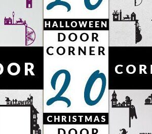 Intra απο ξύλο plywood 3mm-4mm πάχος - Γωνιακό σετ αποκριών και χριστουγεννιάτικων πορτών Δίασταση 15x15 cm INTRAFABR-39171909