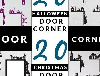 Intra απο ξύλο plywood 3mm-4mm πάχος - Γωνιακό σετ αποκριών και χριστουγεννιάτικων πορτών Δίασταση 15x15 cm INTRAFABR-39171909 - Image 1