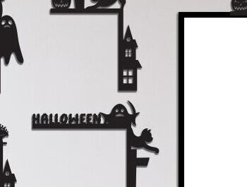 Intra απο ξύλο plywood 3mm-4mm πάχος - Γωνιακό σετ αποκριών και χριστουγεννιάτικων πορτών Δίασταση 15x15 cm INTRAFABR-39171909 - Image 2