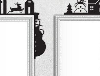 Intra απο ξύλο plywood 3mm-4mm πάχος - Γωνιακό σετ αποκριών και χριστουγεννιάτικων πορτών Δίασταση 15x15 cm INTRAFABR-39171909 - Image 12