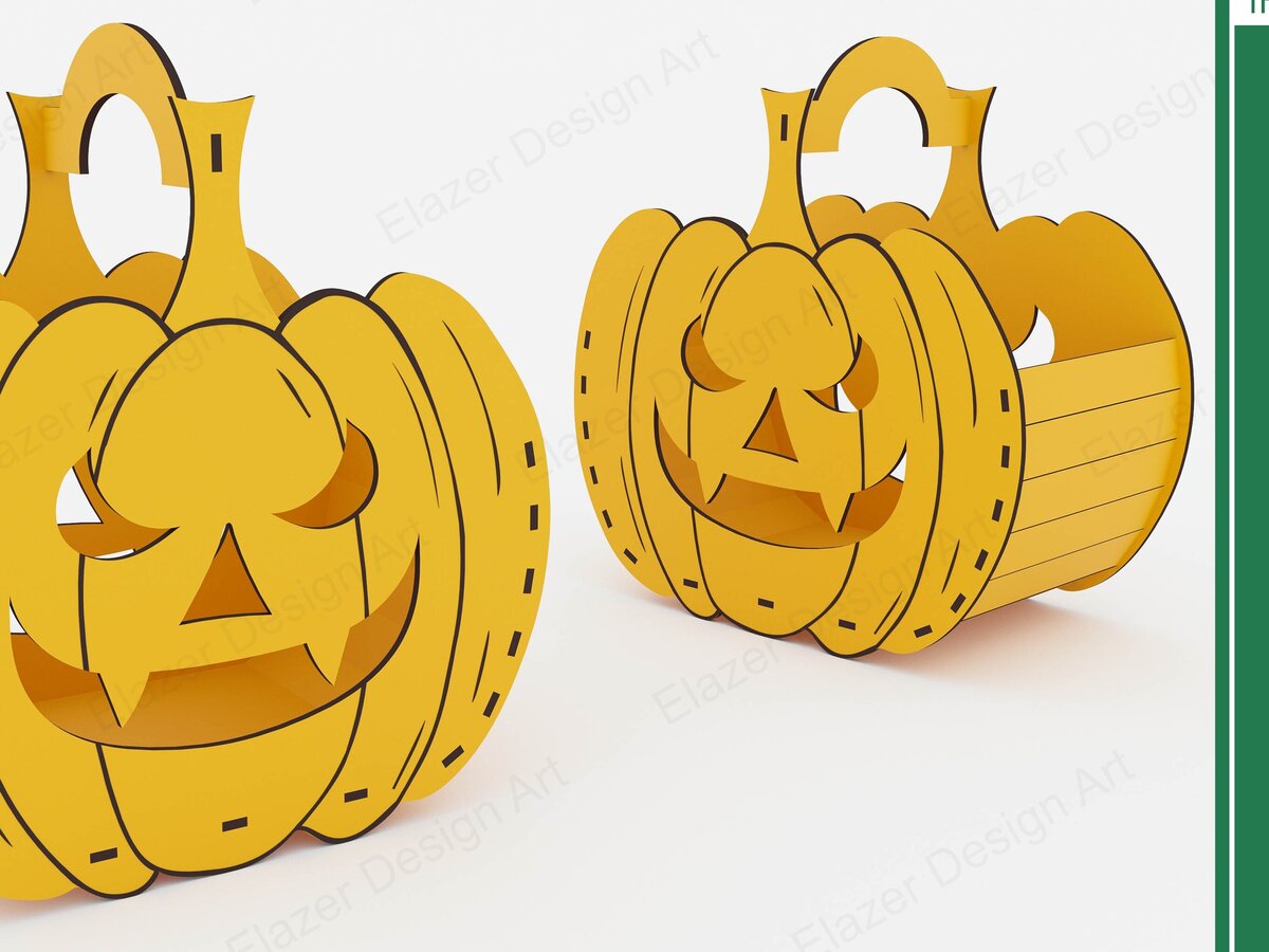Intra απο ξύλο plywood 3mm-4mm πάχος - Αρχεία  Cut Laser Halloween Basket Δίασταση 220x130 cm INTRAFABR-79605155