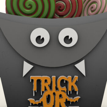 Intra απο ξύλο plywood 3mm-4mm πάχος - Πρότυπο αποκοπής τσάντας καραμέλας αποκριών νυχτερίδας Δίασταση 2x5 cm INTRAFABR-106215296 - Image 4