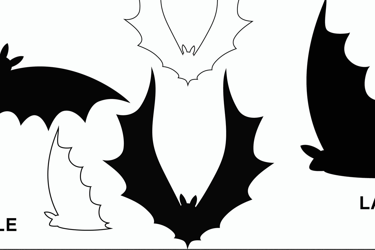 Intra απο ξύλο plywood 3mm-4mm πάχος - Πακέτο Halloween Bat  |  Δίασταση 15x15 cm INTRAFABR-34292261