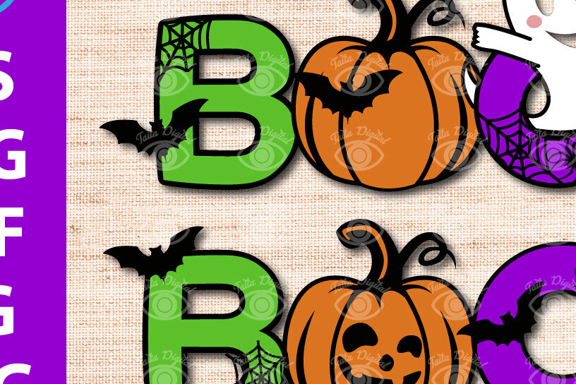 Intra απο ξύλο plywood 3mm-4mm πάχος - Σχέδιο κολοκύθας Halloween Boo Ghost Δίασταση 15x15 cm INTRAFABR-77441572