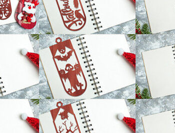 Intra απο ξύλο plywood 3mm-4mm πάχος - Πακέτο αποκοπής λέιζερ σελιδοδεικτών αποκριών Δίασταση 4x4 cm INTRAFABR-81644540 - Image 1