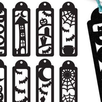 Intra απο ξύλο plywood 3mm-4mm πάχος - Halloween Bookmark Lasercut  Δίασταση 15x15 cm INTRAFABR-104774810 - Image 1