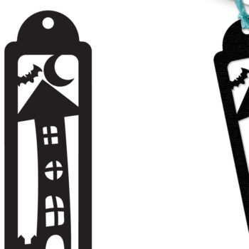 Intra απο ξύλο plywood 3mm-4mm πάχος - Halloween Bookmark Lasercut  Δίασταση 15x15 cm INTRAFABR-104774810 - Image 4
