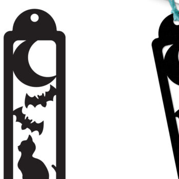 Intra απο ξύλο plywood 3mm-4mm πάχος - Halloween Bookmark Lasercut  Δίασταση 15x15 cm INTRAFABR-104774810 - Image 10