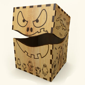 Intra απο ξύλο plywood 3mm-4mm πάχος - Κουτί αποκριών Δίασταση 15x15 cm INTRAFABR-108720865 - Image 1