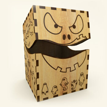 Intra απο ξύλο plywood 3mm-4mm πάχος - Κουτί αποκριών Δίασταση 15x15 cm INTRAFABR-108720865 - Image 3