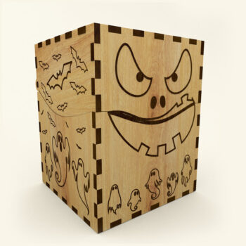 Intra απο ξύλο plywood 3mm-4mm πάχος - Κουτί αποκριών Δίασταση 15x15 cm INTRAFABR-108720865 - Image 4