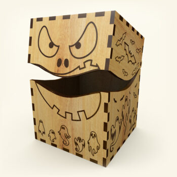 Intra απο ξύλο plywood 3mm-4mm πάχος - Κουτί αποκριών Δίασταση 15x15 cm INTRAFABR-108720865 - Image 6