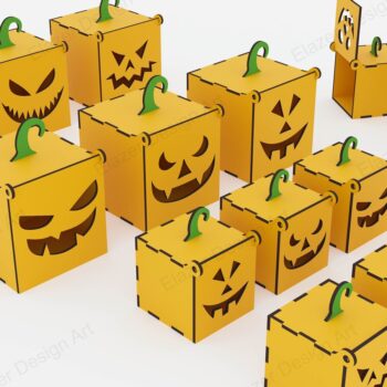 Intra απο ξύλο plywood 3mm-4mm πάχος - Αρχεία  Laser Halloween Box Δίασταση 70x70 cm INTRAFABR-79605055 - Image 2