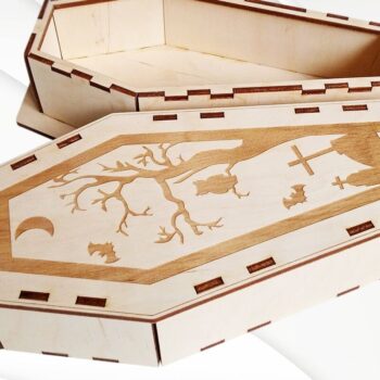 Intra απο ξύλο plywood 3mm-4mm πάχος - Κουτί αποκριών Δίασταση 15x15 cm INTRAFABR-30428619 - Image 2