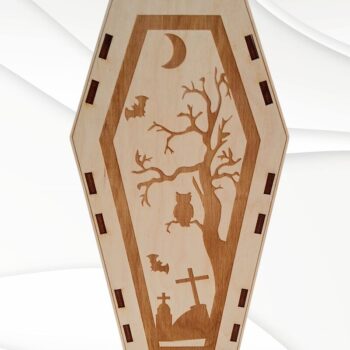 Intra απο ξύλο plywood 3mm-4mm πάχος - Κουτί αποκριών Δίασταση 15x15 cm INTRAFABR-30428619 - Image 6