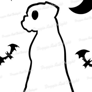 Intra απο ξύλο plywood 3mm-4mm πάχος - Halloween Boxer Ghost Dog  Png Δίασταση 15x15 cm INTRAFABR-78132028 - Image 2