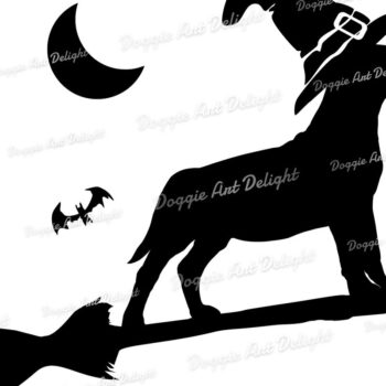 Intra απο ξύλο plywood 3mm-4mm πάχος - Halloween Bull Terrier Spooky Dog  Δίασταση 15x15 cm INTRAFABR-77775682 - Image 2