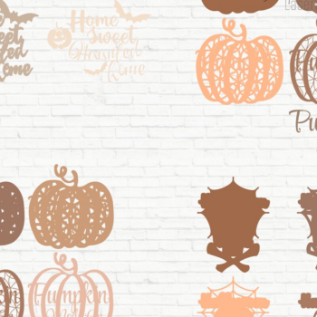 Intra απο ξύλο plywood 3mm-4mm πάχος - Halloween Bundle 3D Laser Cut Multilayer Δίασταση 15x15 cm INTRAFABR-19045103 - Image 1