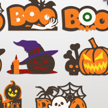 Intra απο ξύλο plywood 3mm-4mm πάχος - Διακοσμήσεις σπιτιού για το Halloween Bundle Δίασταση 8x4 cm INTRAFABR-105228881 - Image 6