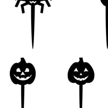 Intra απο ξύλο plywood 3mm-4mm πάχος - Τοπέρ για τούρτα Halloween. Κόψιμο με λέιζερ κολοκύθας Δίασταση 15x15 cm INTRAFABR-36132234 - Image 2