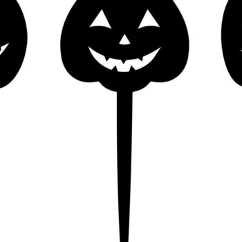 Intra απο ξύλο plywood 3mm-4mm πάχος - Τοπέρ για τούρτα Halloween. Κόψιμο με λέιζερ κολοκύθας Δίασταση 15x15 cm INTRAFABR-36132234 - Image 3