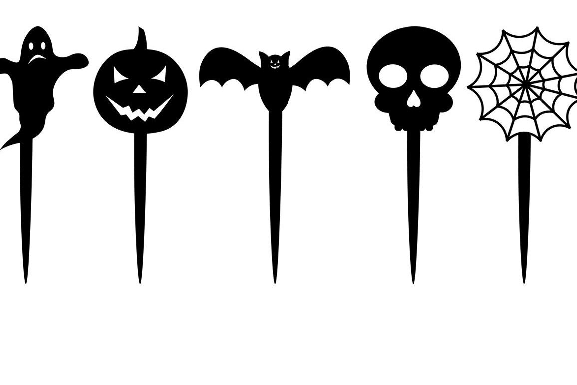 Intra απο ξύλο plywood 3mm-4mm πάχος - Halloween Cake Topper .  Δίασταση 15x15 cm INTRAFABR-36131385