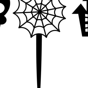 Intra απο ξύλο plywood 3mm-4mm πάχος - Halloween Cake Topper . Δίασταση 15x15 cm INTRAFABR-36131385 - Image 4