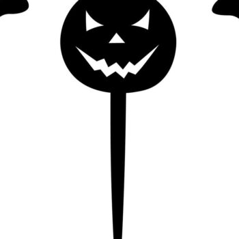 Intra απο ξύλο plywood 3mm-4mm πάχος - Halloween Cake Topper . Δίασταση 15x15 cm INTRAFABR-36131385 - Image 5