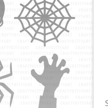 Intra απο ξύλο plywood 3mm-4mm πάχος - Πακέτο Halloween Cake Toppers Δίασταση 15x15 cm INTRAFABR-107929611 - Image 5