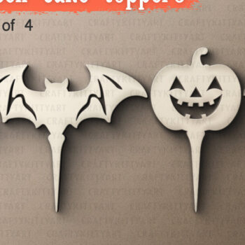 Intra απο ξύλο plywood 3mm-4mm πάχος - Πακέτο Halloween Cake Toppers Δίασταση 15x15 cm INTRAFABR-107929611 - Image 6