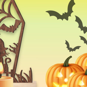 Intra απο ξύλο plywood 3mm-4mm πάχος - Πακέτο αποκριάτικου κεριού Δίασταση 15x15 cm INTRAFABR-106062199 - Image 4