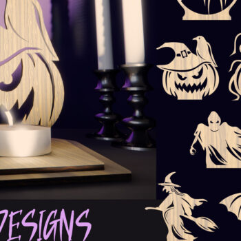 Intra απο ξύλο plywood 3mm-4mm πάχος - Πακέτο αποκριάτικου κεριού Δίασταση 15x15 cm INTRAFABR-79290268 - Image 1