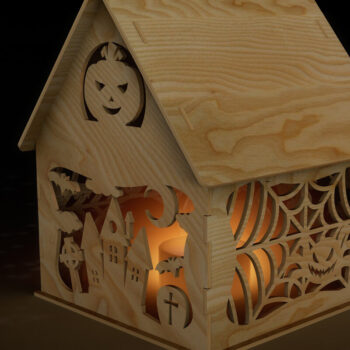 Intra απο ξύλο plywood 3mm-4mm πάχος - Αρχεία διακόσμησης κεριών HALLOWEEN Δίασταση 7x8 cm INTRAFABR-78343975 - Image 3