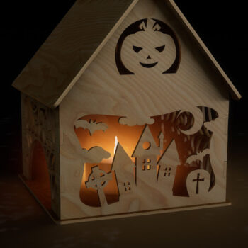 Intra απο ξύλο plywood 3mm-4mm πάχος - Αρχεία διακόσμησης κεριών HALLOWEEN Δίασταση 7x8 cm INTRAFABR-78343975 - Image 4