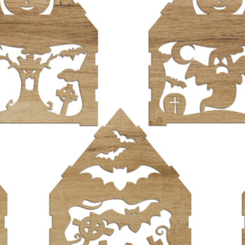 Intra απο ξύλο plywood 3mm-4mm πάχος - Αρχεία διακόσμησης κεριών HALLOWEEN Δίασταση 7x8 cm INTRAFABR-78343975 - Image 7