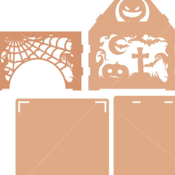 Intra απο ξύλο plywood 3mm-4mm πάχος - Αρχεία διακόσμησης κεριών HALLOWEEN Δίασταση 7x8 cm INTRAFABR-78343975 - Image 8