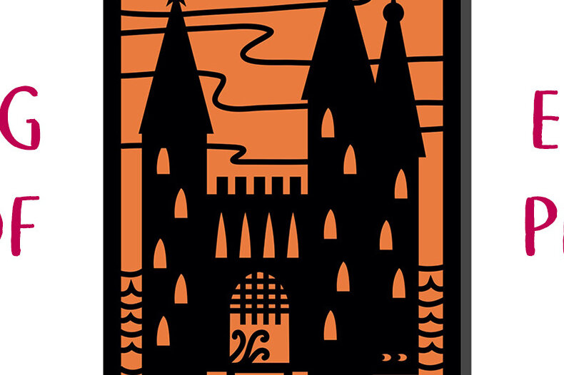 Intra απο ξύλο plywood 3mm-4mm πάχος -  αποκοπής  Card Castle Halloween Δίασταση 7x5 cm INTRAFABR-18844099