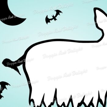 Intra απο ξύλο plywood 3mm-4mm πάχος - Halloween Chihuahua Ghost Dog Png Δίασταση 15x15 cm INTRAFABR-78209854 - Image 1