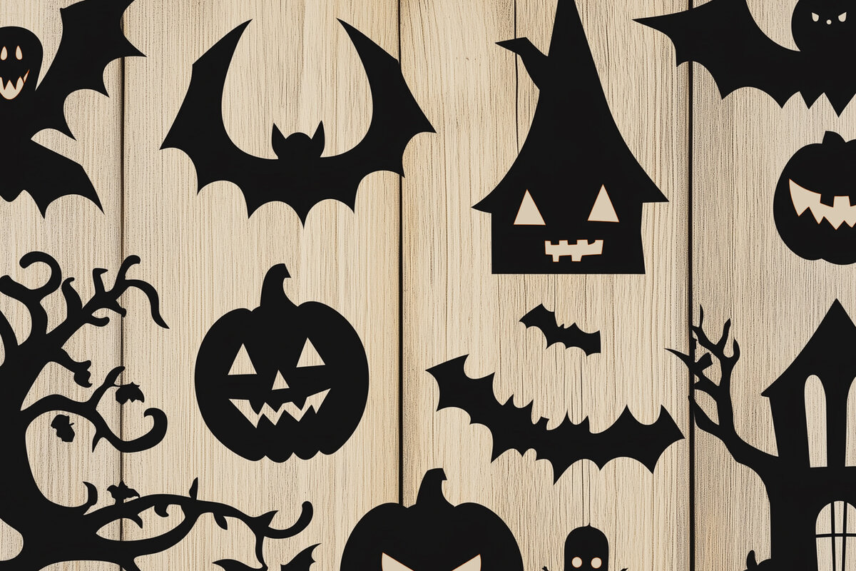 Intra απο ξύλο plywood 3mm-4mm πάχος - Αποκοπή υ  Clipart Halloween Δίασταση 15x15 cm INTRAFABR-104216188