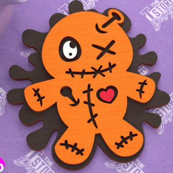 Intra απο ξύλο plywood 3mm-4mm πάχος - Σουβέρ αποκριών | Halloween Party |CNC Δίασταση 15x15 cm INTRAFABR-102479699 - Image 1