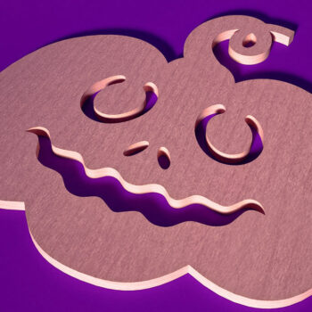 Intra απο ξύλο plywood 3mm-4mm πάχος - Σουβέρ για Halloween Cut Laser  Δίασταση 15x15 cm INTRAFABR-75898867 - Image 1