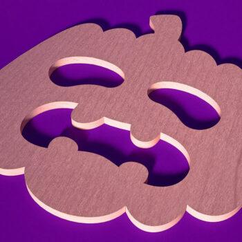 Intra απο ξύλο plywood 3mm-4mm πάχος - Σουβέρ για Halloween Cut Laser  Δίασταση 15x15 cm INTRAFABR-75898932 - Image 1