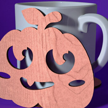 Intra απο ξύλο plywood 3mm-4mm πάχος - Σουβέρ Halloween Cut Laser  | Λέιζερ Δίασταση 15x15 cm INTRAFABR-72759517 - Image 2