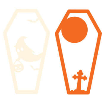 Intra απο ξύλο plywood 3mm-4mm πάχος - Halloween Coffin 3D  Δίασταση 15x15 cm INTRAFABR-102203338 - Image 2