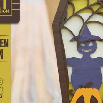 Intra απο ξύλο plywood 3mm-4mm πάχος - Δέσμη 3D  Coffin Halloween Δίασταση 20x25 cm INTRAFABR-104126783 - Image 4