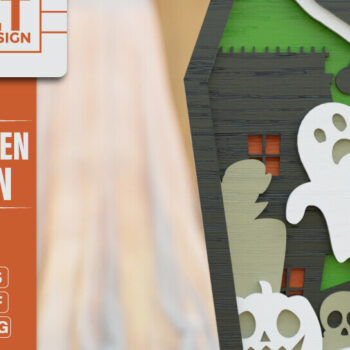 Intra απο ξύλο plywood 3mm-4mm πάχος - Δέσμη 3D  Coffin Halloween Δίασταση 20x25 cm INTRAFABR-104444506 - Image 7