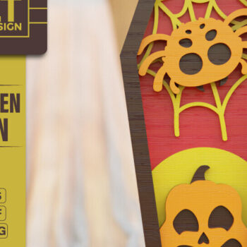 Intra απο ξύλο plywood 3mm-4mm πάχος - Δέσμη 3D  Coffin Halloween Δίασταση 20x25 cm INTRAFABR-104444506 - Image 9