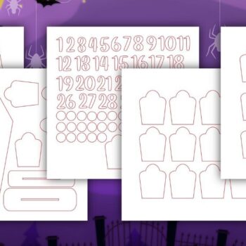 Intra απο ξύλο plywood 3mm-4mm πάχος - Ημερολόγιο αντίστροφης μέτρησης για το Halloween Coffin Δίασταση 15x15 cm INTRAFABR-104188624 - Image 2