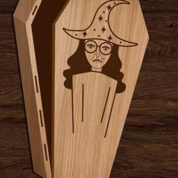 Intra απο ξύλο plywood 3mm-4mm πάχος - Κουτιά δώρου Halloween Coffin Cut Laser Δίασταση 15x15 cm INTRAFABR-104189703 - Image 6