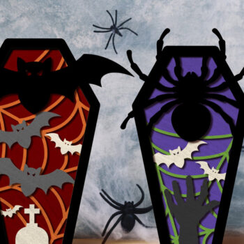 Intra απο ξύλο plywood 3mm-4mm πάχος - Πρότυπο κοπής πολλών επιπέδων αποκριάτικων φέρετρων Δίασταση 8x13 cm INTRAFABR-79605120 - Image 10